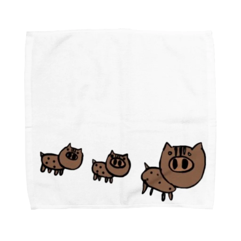 chatoraのぶたイノシシ Towel Handkerchief