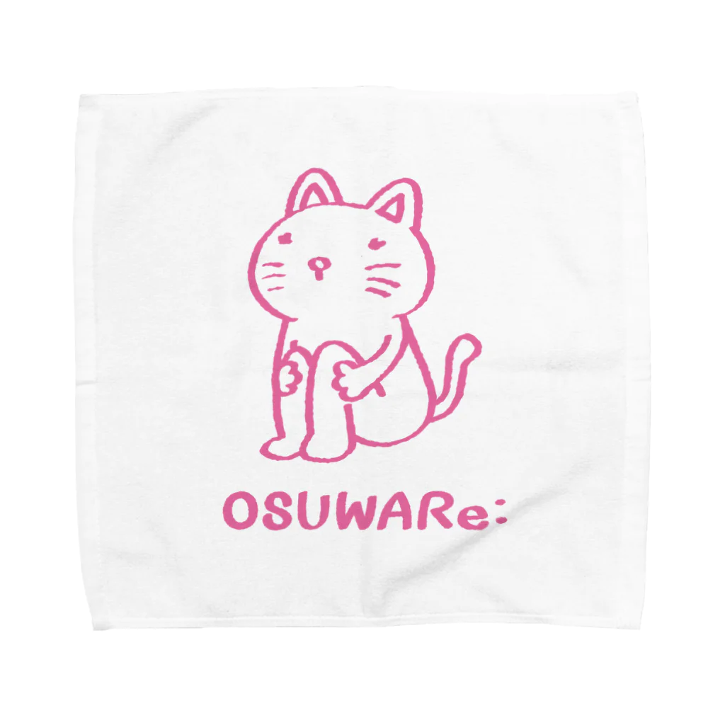 OSUWARe:のネコさん タオルハンカチ