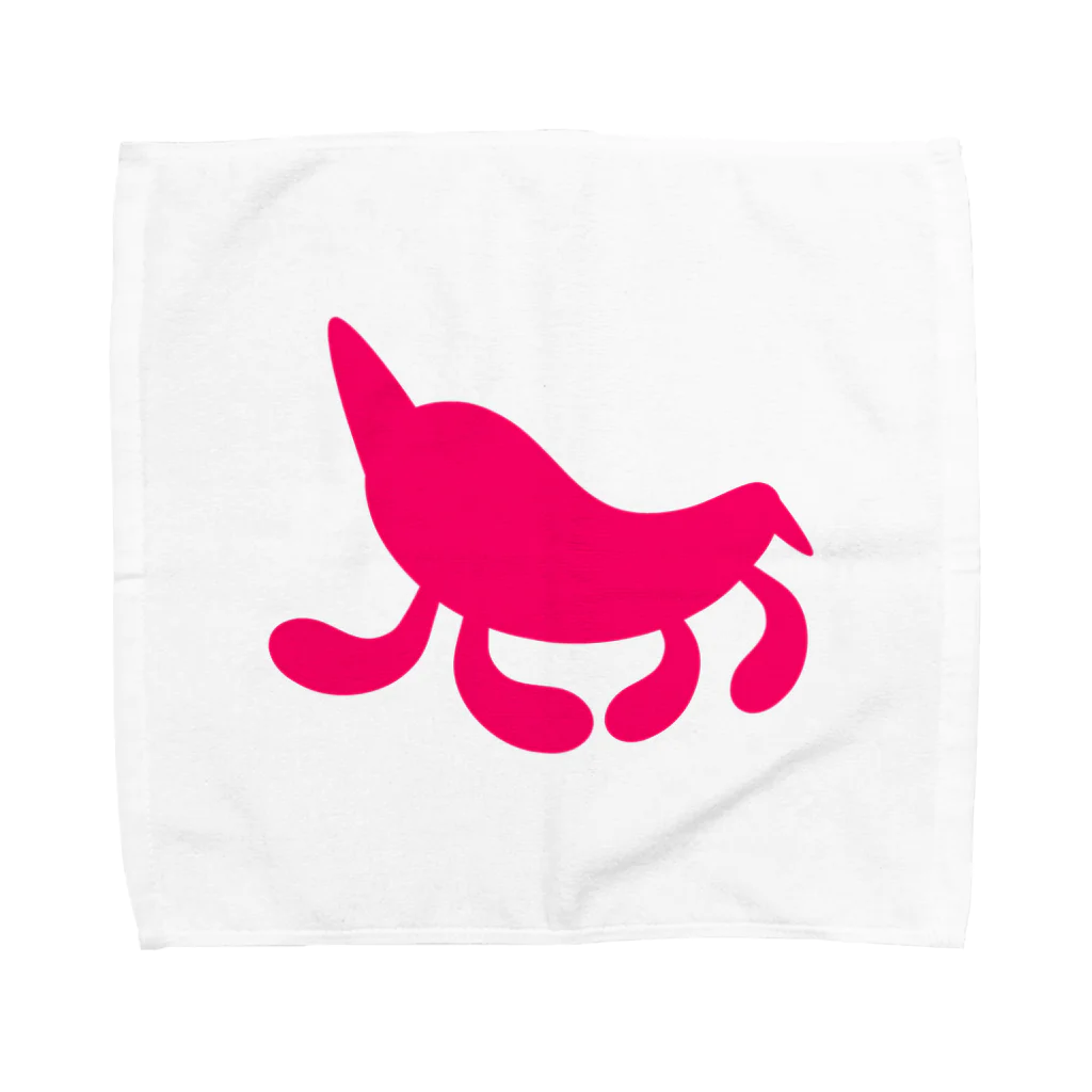 月ノ子の森に恋してのMoondrop Pink Towel Handkerchief