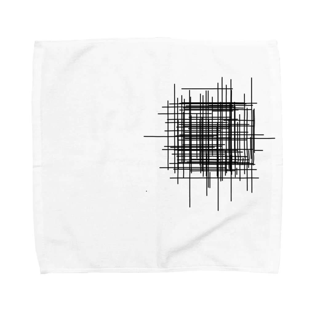 yat_tayのムシャクシャの黒 Towel Handkerchief