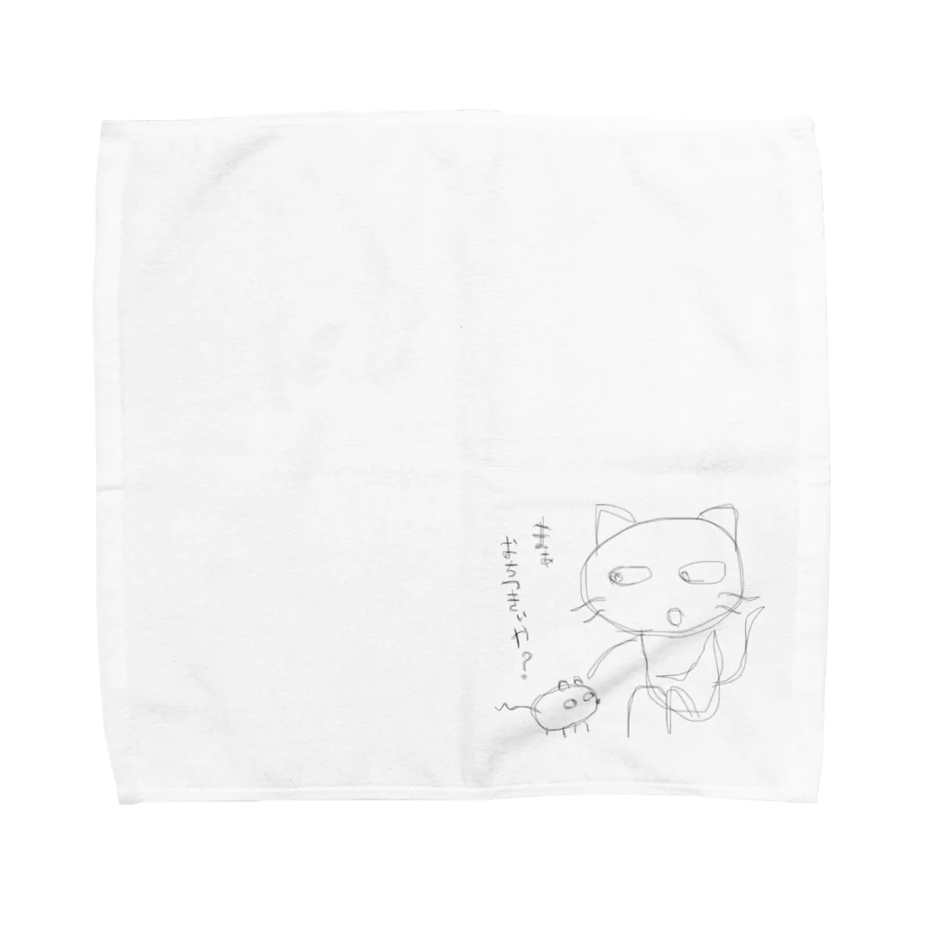 umibutaのゆる猫 Towel Handkerchief