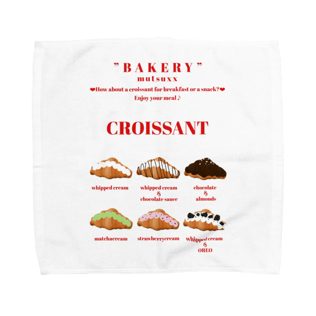 mutsuxxのクロワッサン Towel Handkerchief