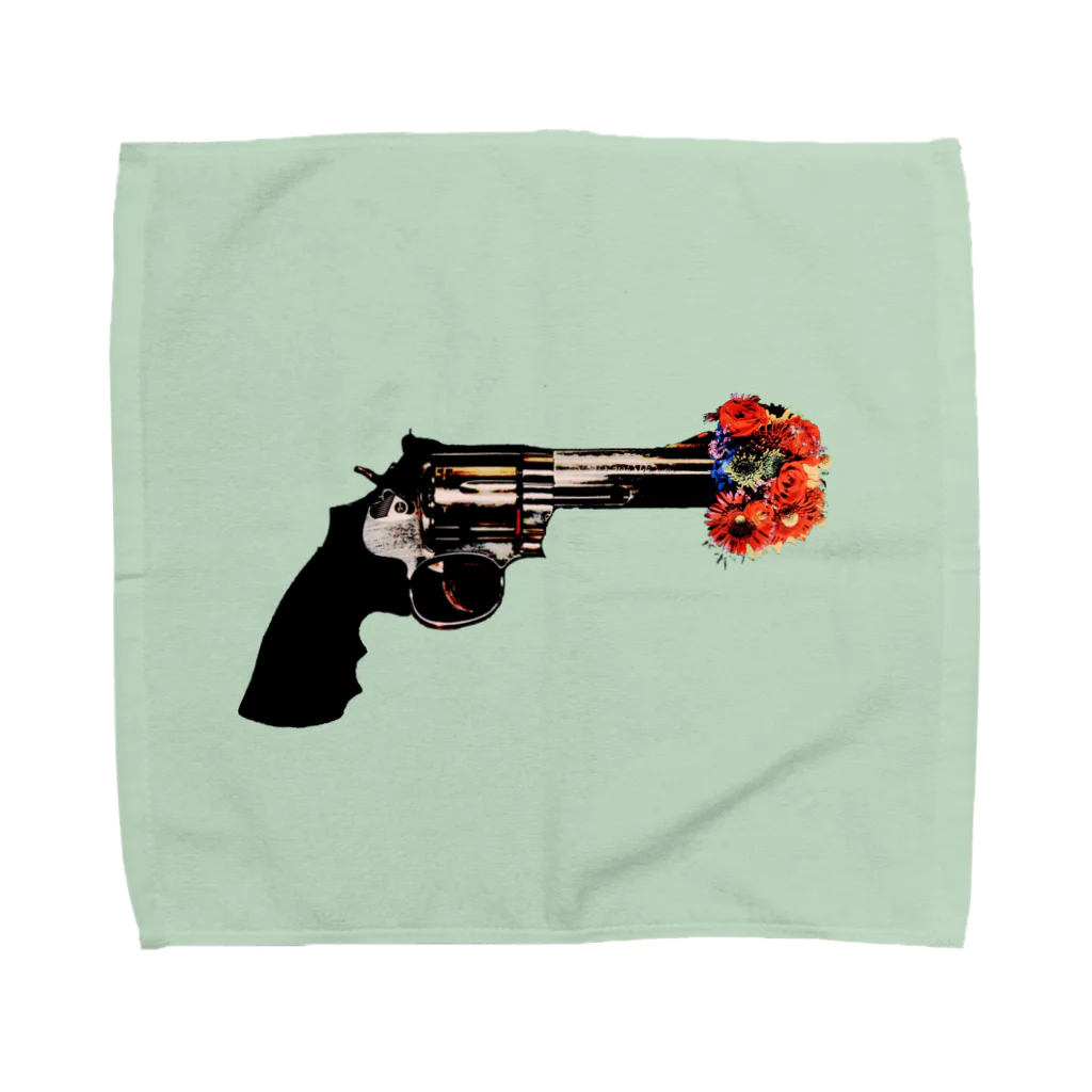 なうちの銃と花 Towel Handkerchief