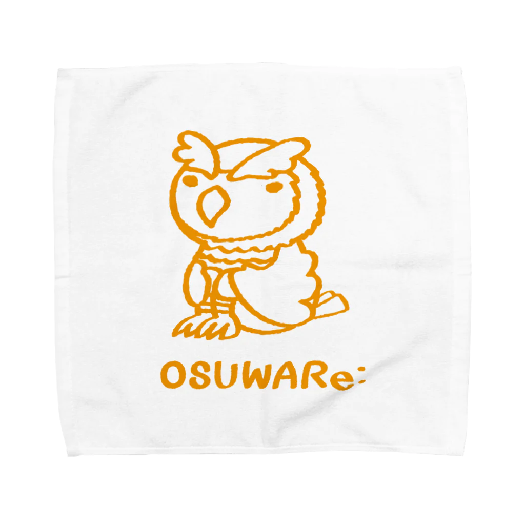 OSUWARe:のフクロウさん タオルハンカチ