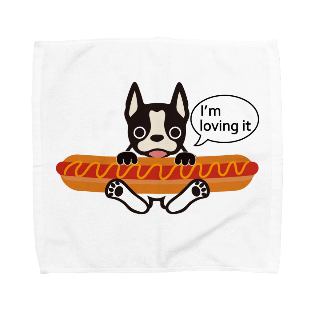 キッズモード某のホットドッグテリア Towel Handkerchief