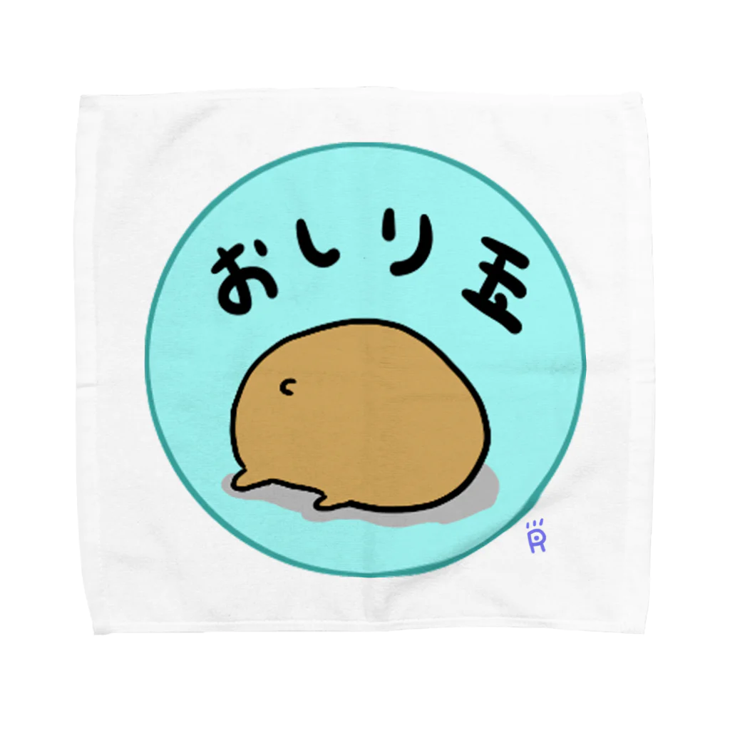 なで肩うさぎの美香堂のおしり玉 Towel Handkerchief