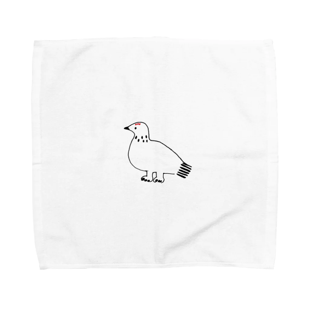 Hütte　hiiiiiのらいちょうくん Towel Handkerchief