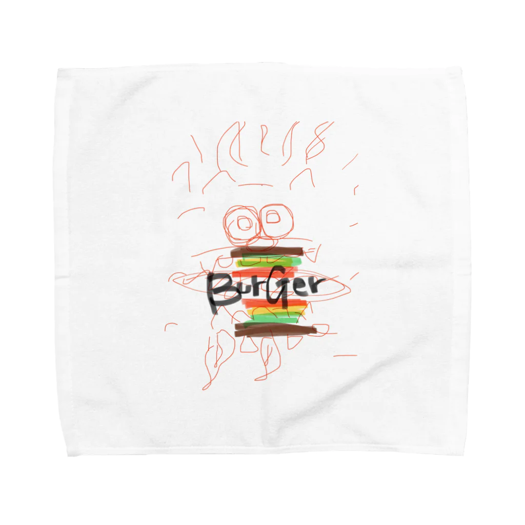 narikoaraのバーガーシーサー Towel Handkerchief