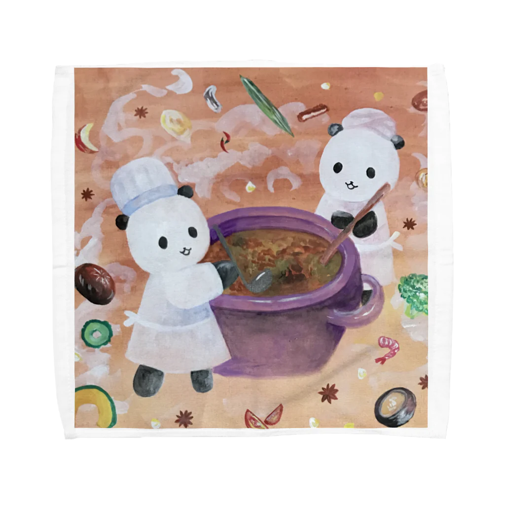 IimoのCurry Pandar Towel Handkerchief