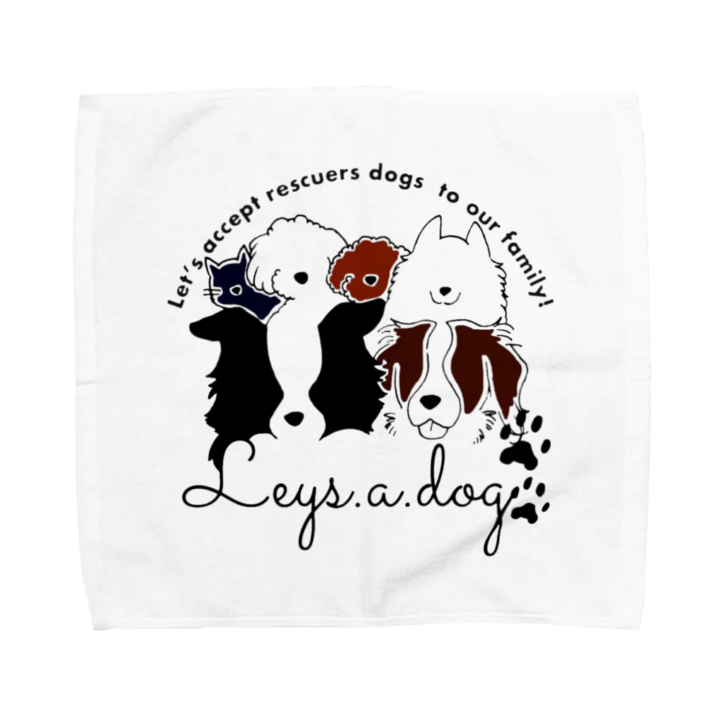 Leysadogのleys.a.dog〜チャリティーグッズ〜 Towel Handkerchief