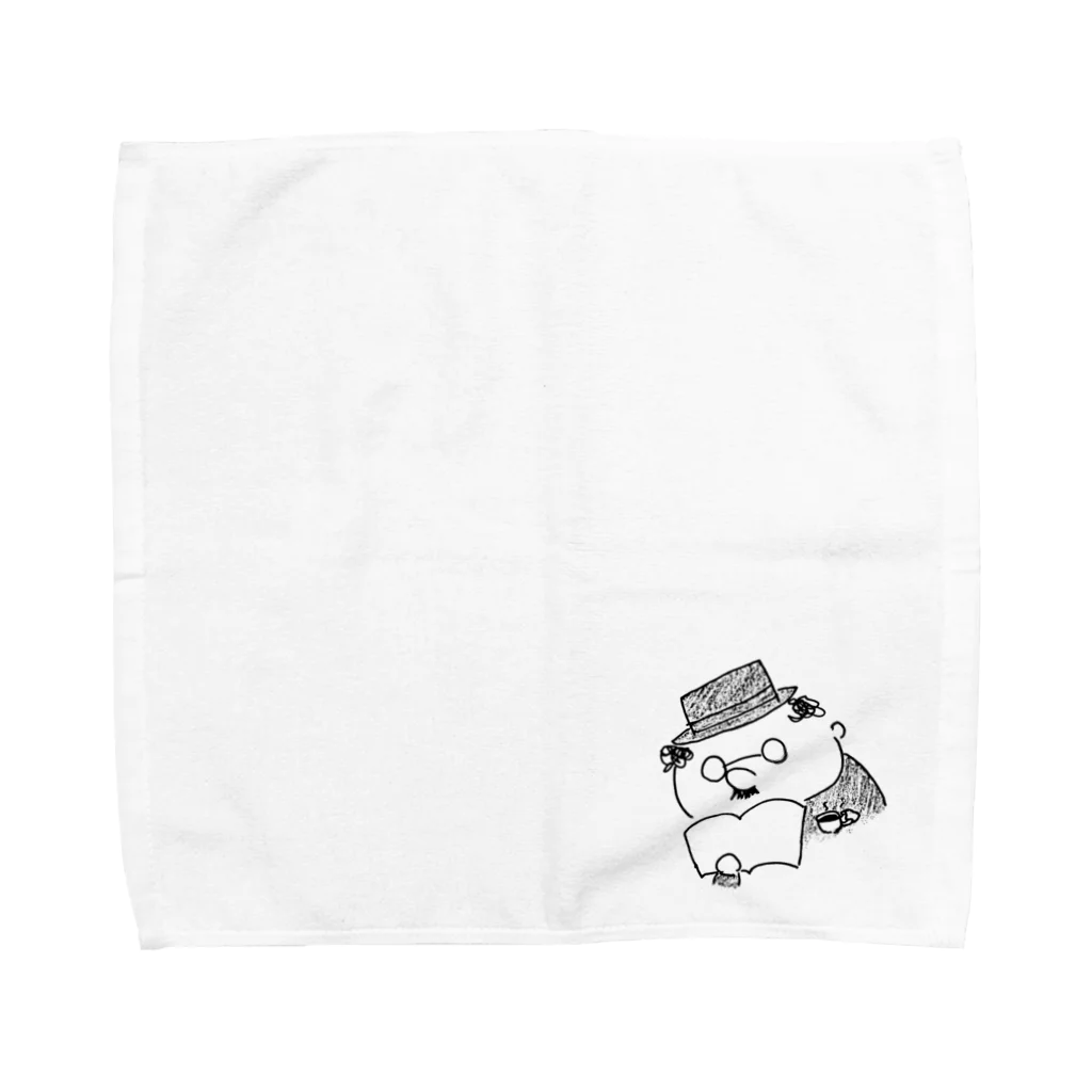 おじさんの部屋のコーヒーと読書 Towel Handkerchief