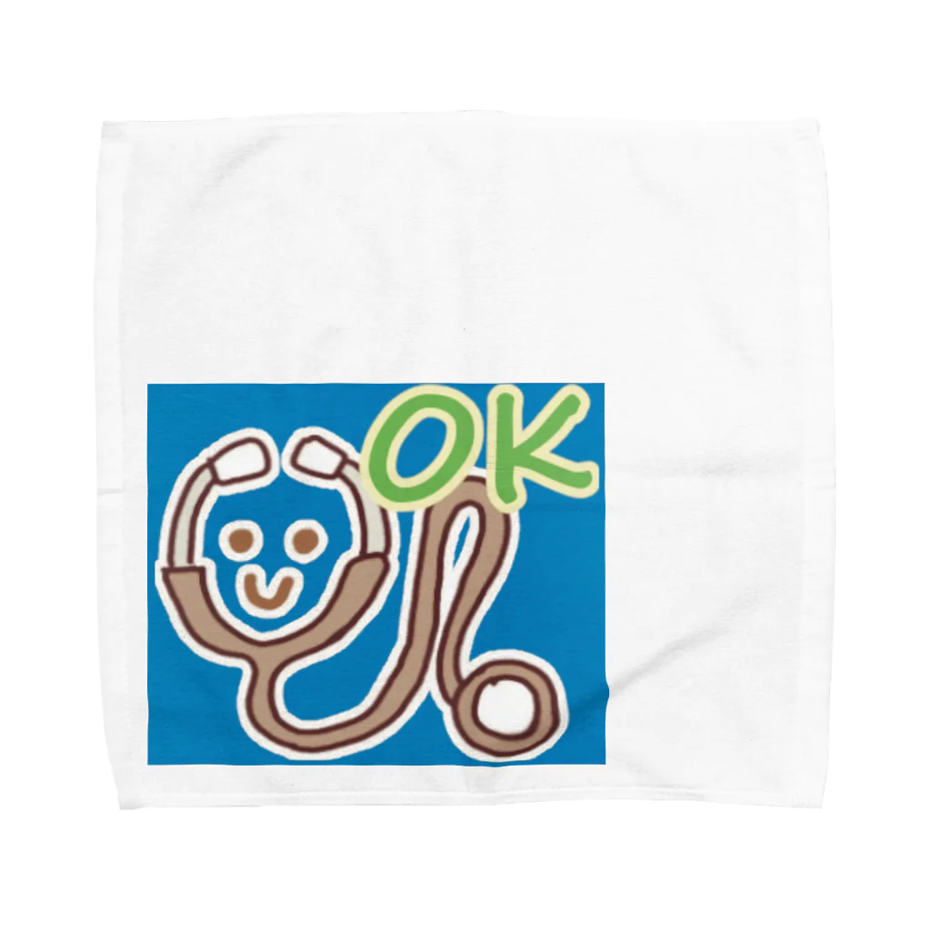 MedicalKUNの聴診器くんに癒されよう！ Towel Handkerchief