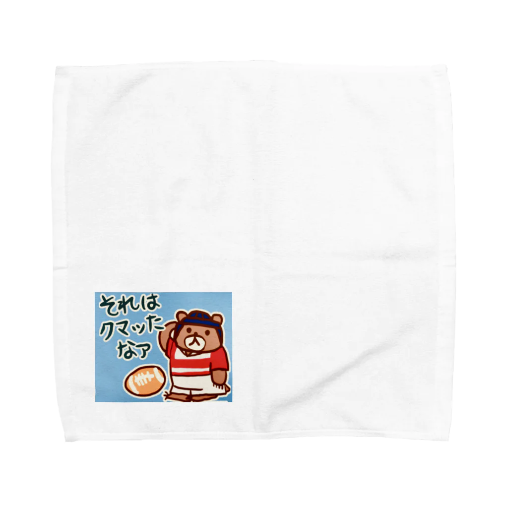 MedicalKUNのラグビークマちゃん Towel Handkerchief