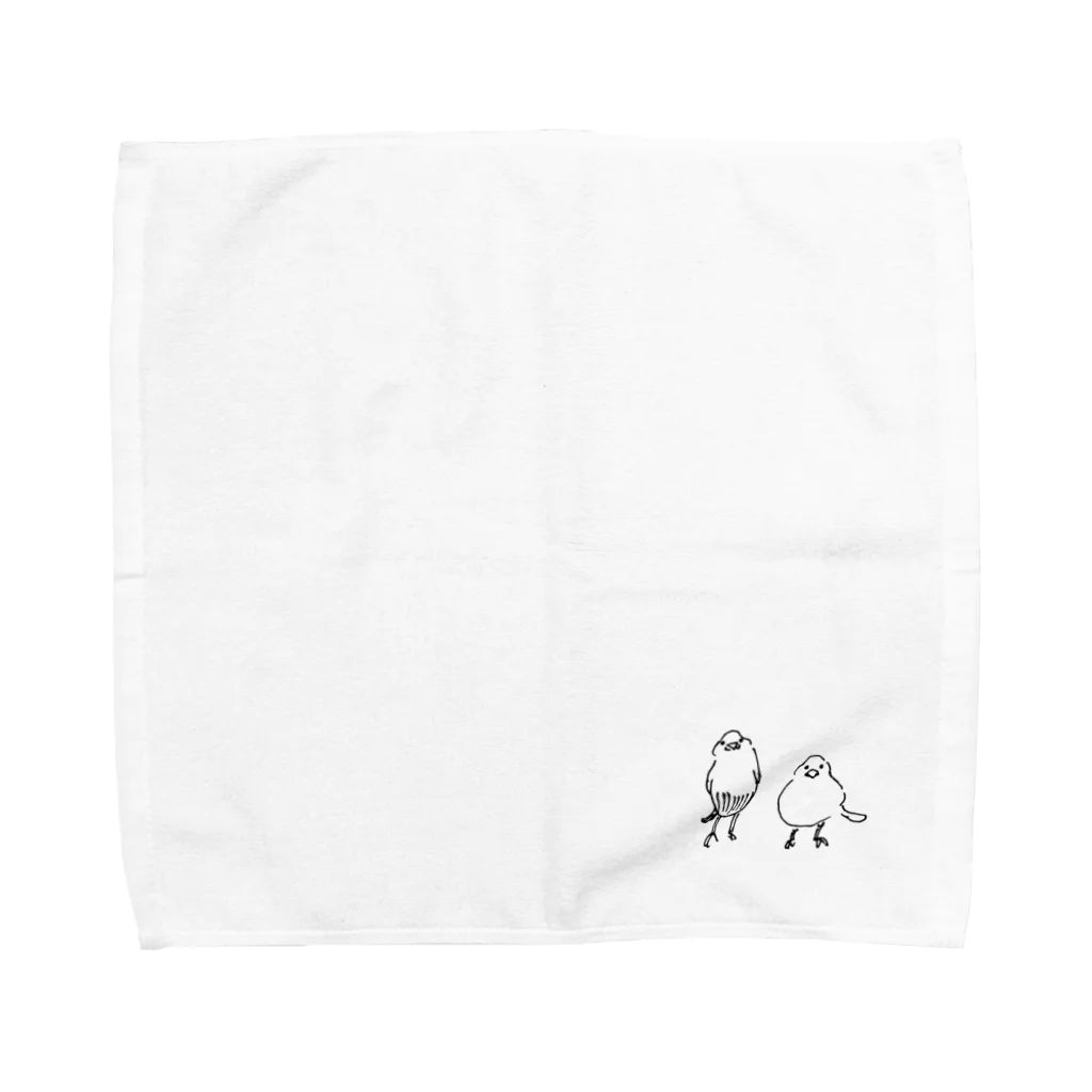 shiisoの白くんとクリームくん Towel Handkerchief