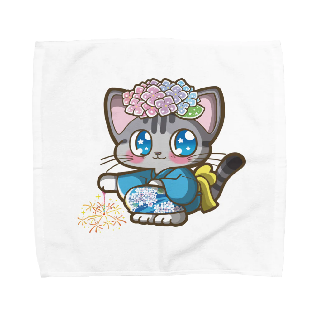 あじさいロコモンのゆかたのロコモン Towel Handkerchief