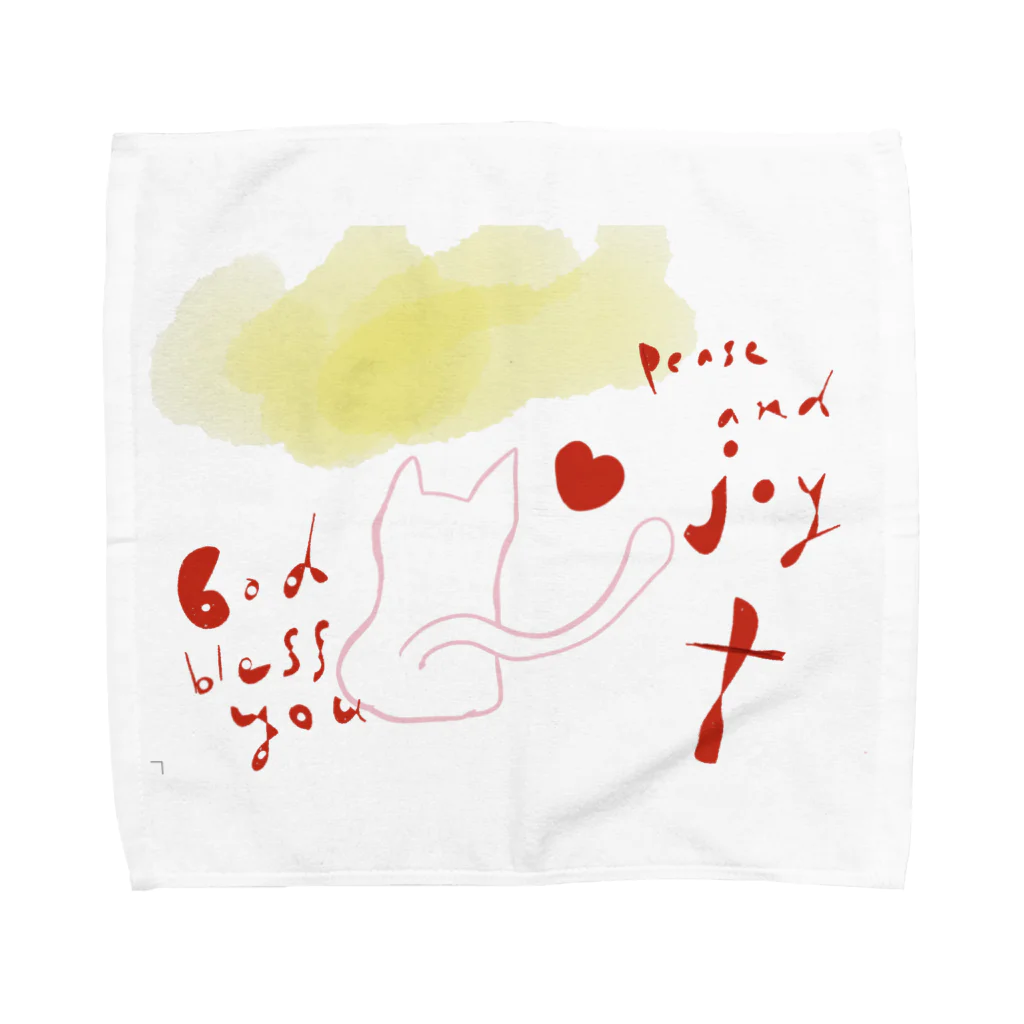 St.SKのGod bless you.peace and joy Towel Handkerchief