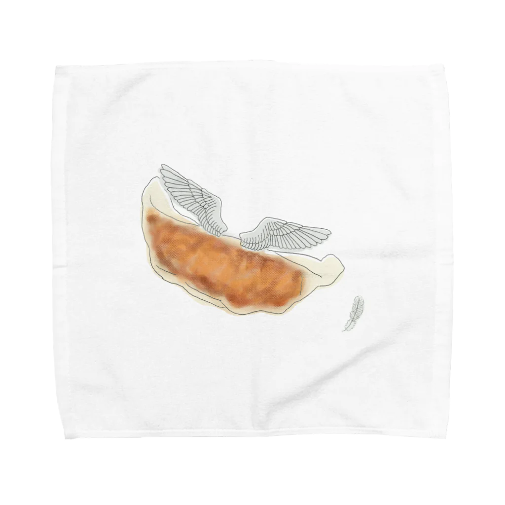 ざわ屋の羽つきギョウザ(焼き) Towel Handkerchief