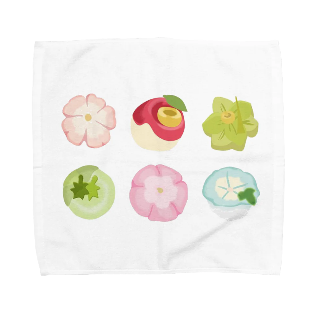 nekochanの可愛い和菓子 Towel Handkerchief