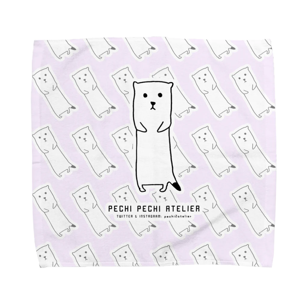 ぺちぺち工房 Pechi Pechi Atelierのおこじょがいっぱい Towel Handkerchief