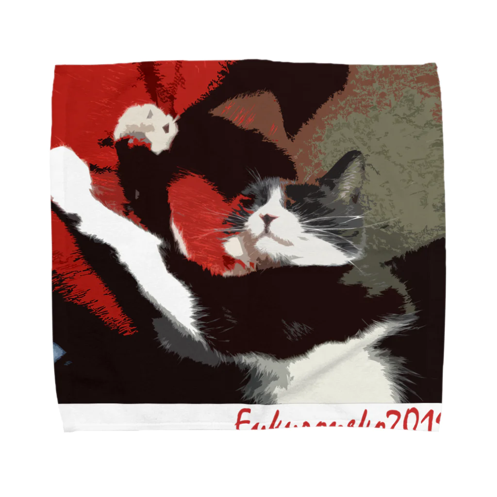 小招猫 is Fukuronekoのやっほーお猫様！ Towel Handkerchief