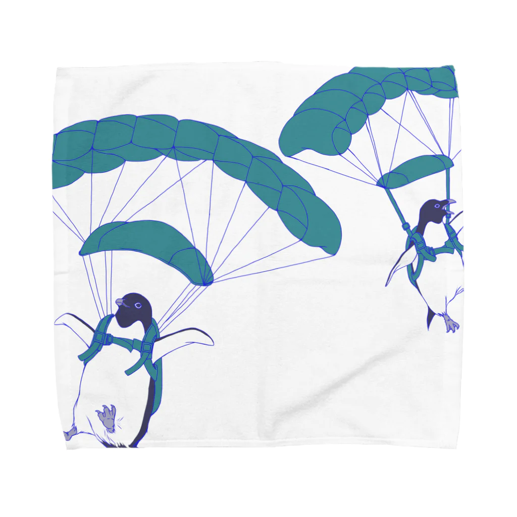 N谷スタジオのペンギンスカイダイバーズ（飛行機なし） Towel Handkerchief