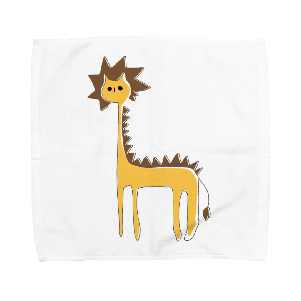 フクダナゴの長いライオン Towel Handkerchief