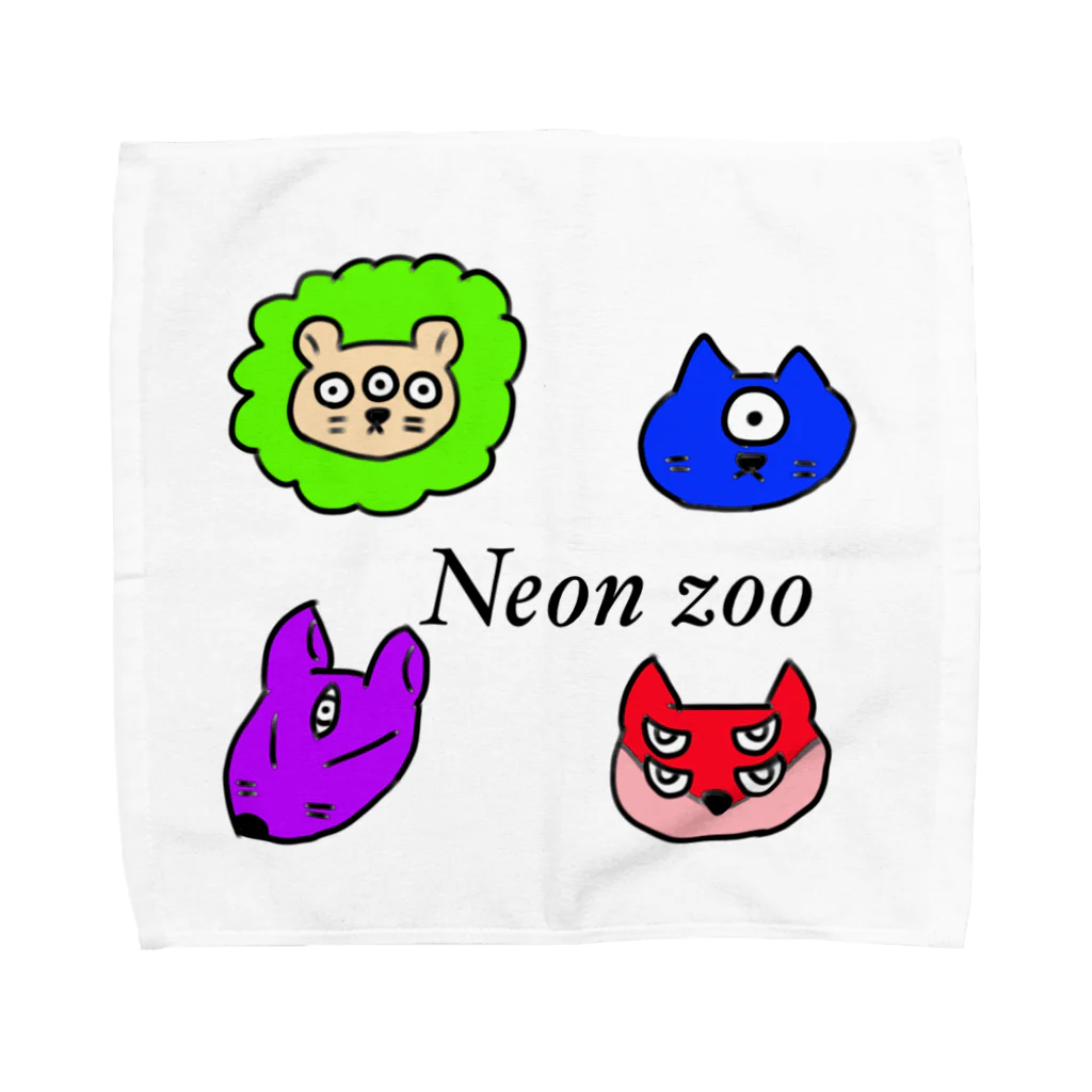 魔王店のneonzoo タオルハンカチ