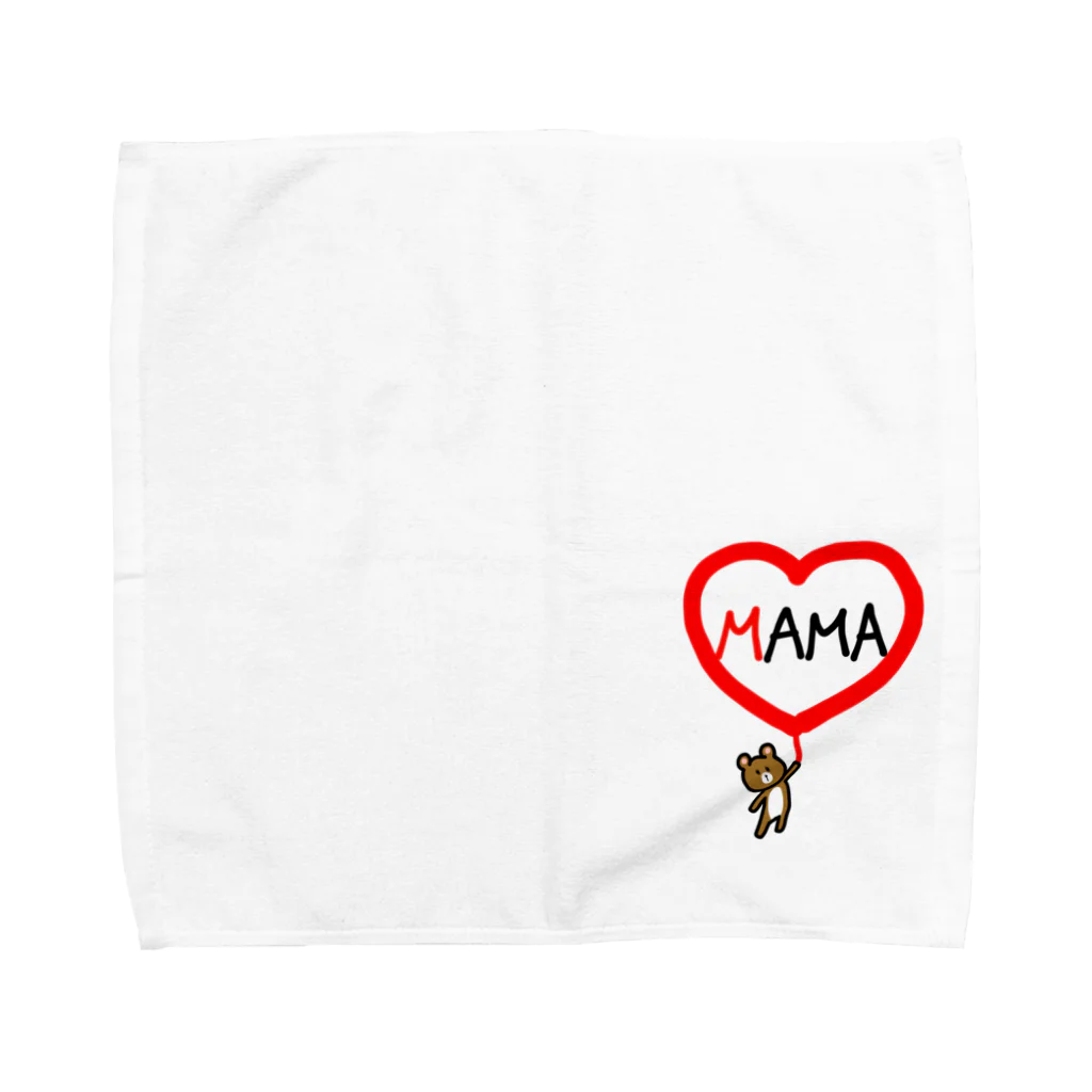 まめ＠ゆるふわおもろ発見隊のママクマちゃん Towel Handkerchief