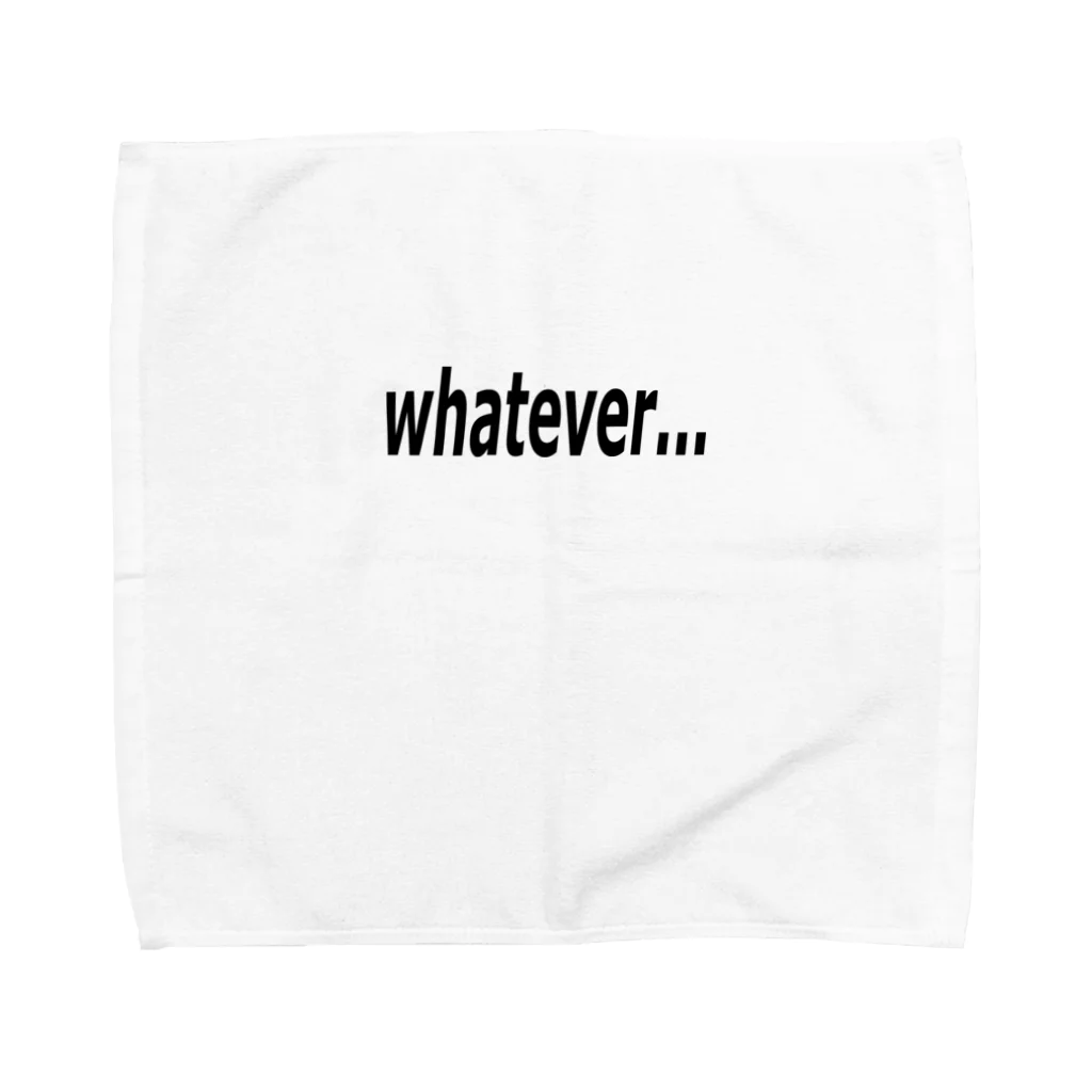 Pat's Worksのwhatever... どうでもいい… Towel Handkerchief