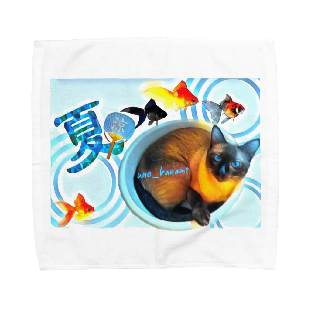 宇乃 枢のKaname 夏(金魚) Towel Handkerchief
