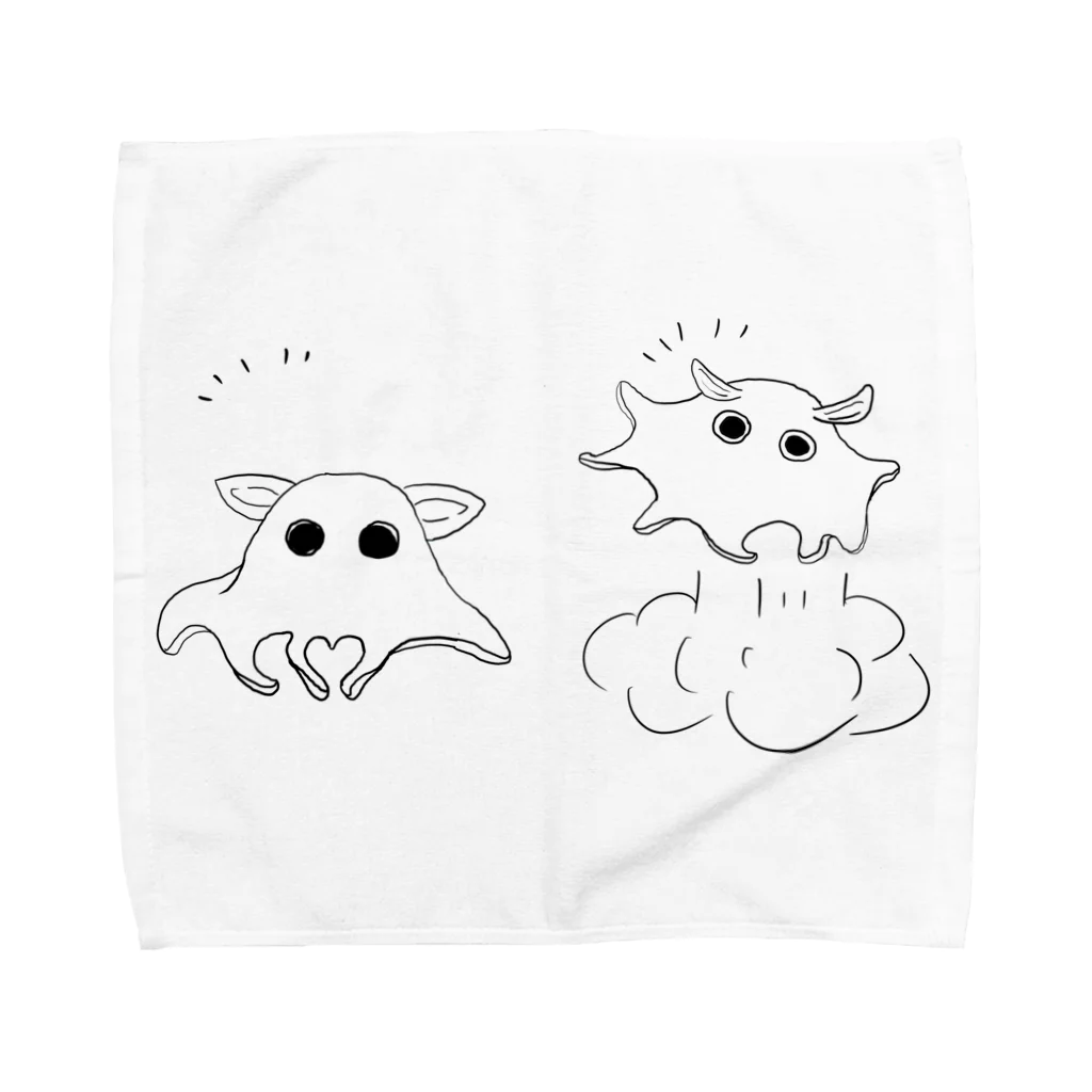 ブリストル　（ちず）のメンダコ２ Towel Handkerchief