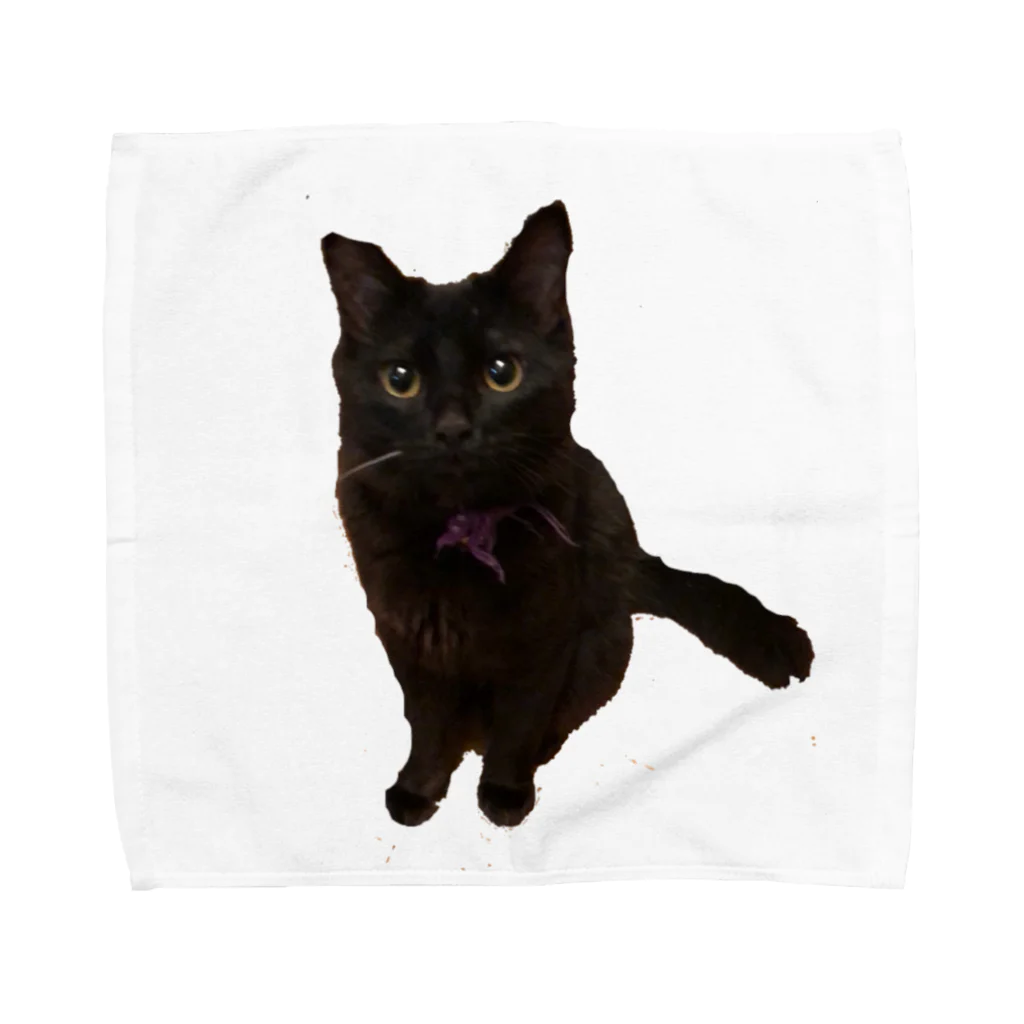 ねこまちランドのおすわりレオン2 Towel Handkerchief