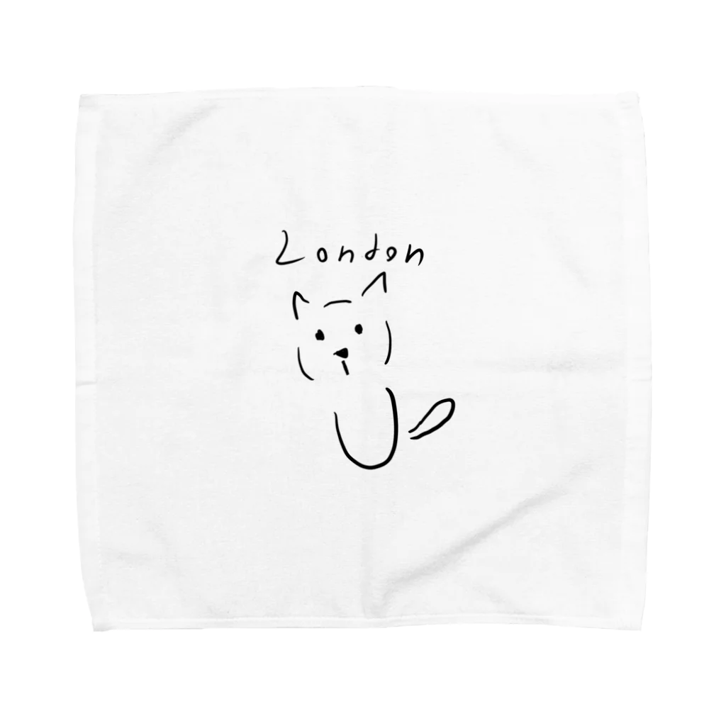 Maison PommeのLondon Cat - maison pomme Towel Handkerchief