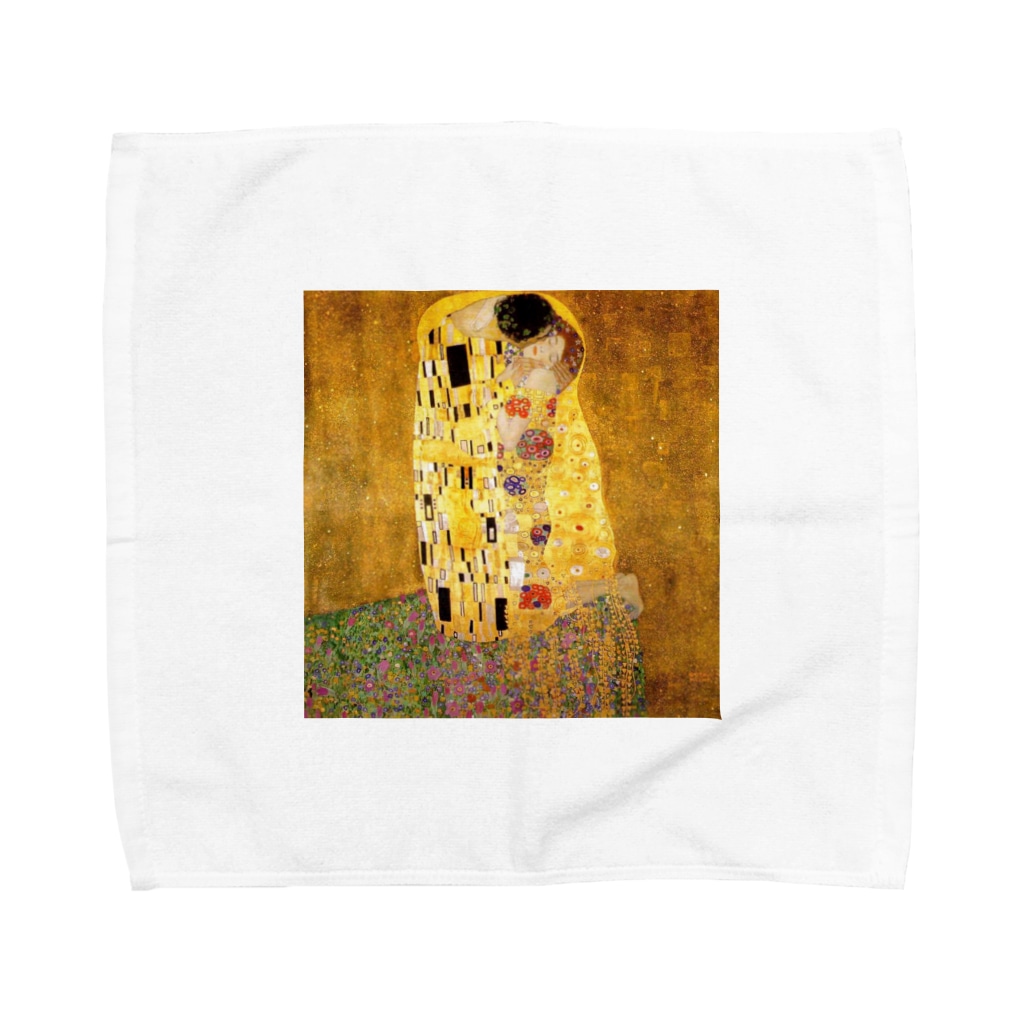 Art Baseのグスタフ・クリムト / 接吻 / 1908 /The Kiss / Gustav Klimt Towel Handkerchief