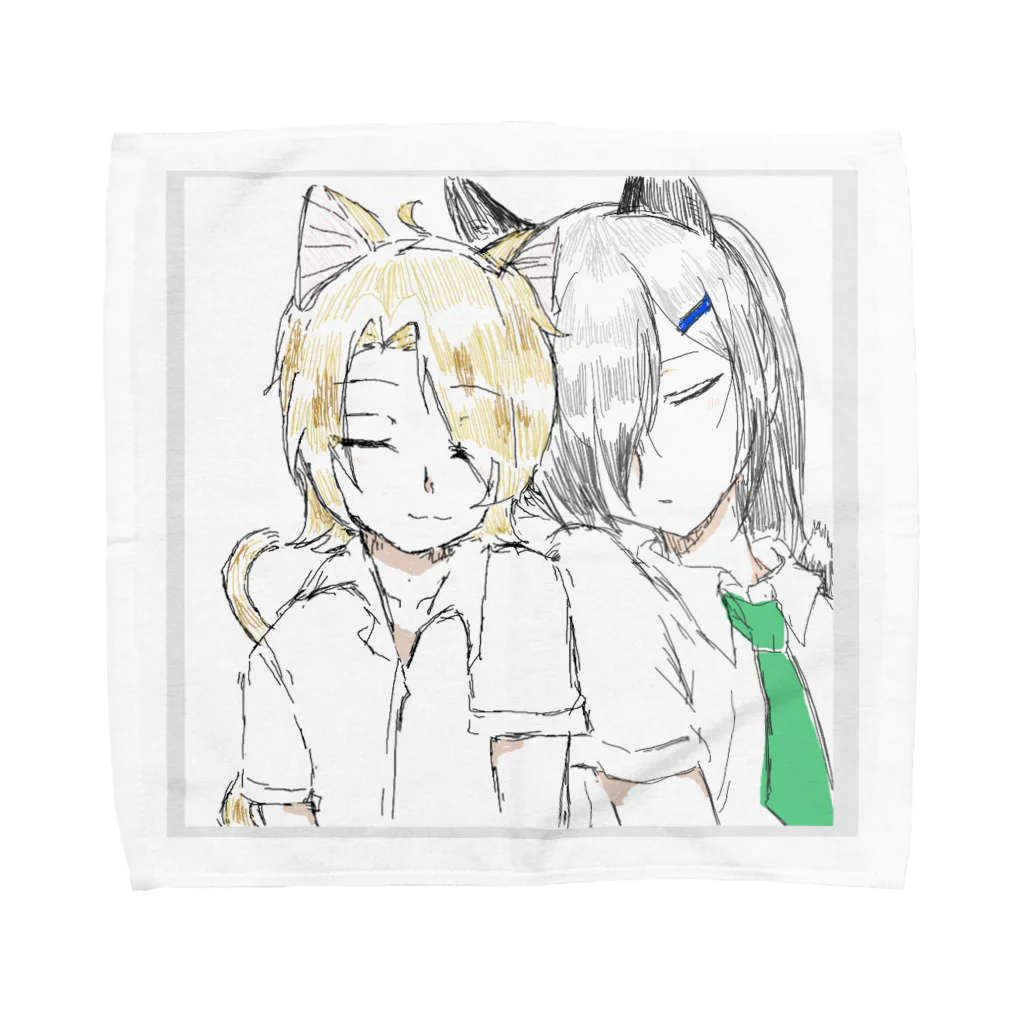 にゃっ太🐾の鈴銀グッズ① Towel Handkerchief