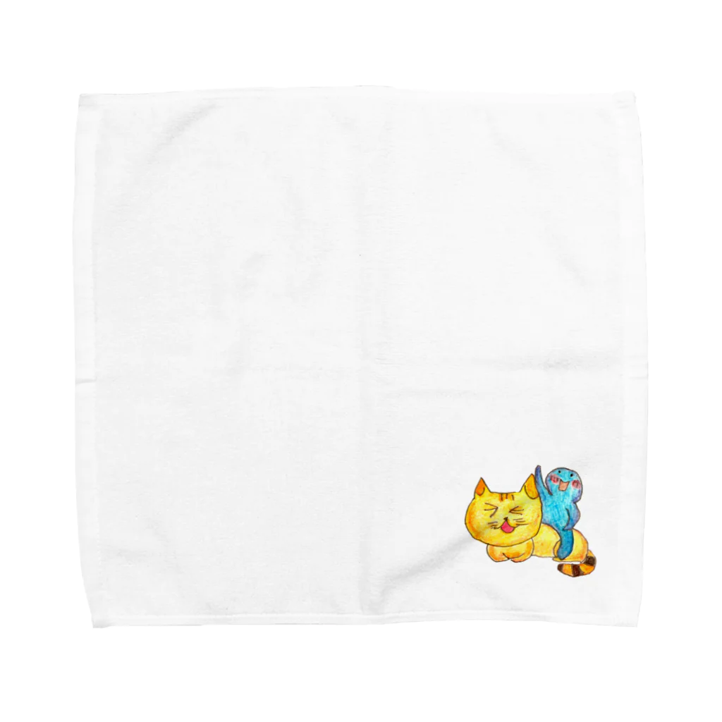 jamnekoのミャーコとくにゃくにゃさん Towel Handkerchief