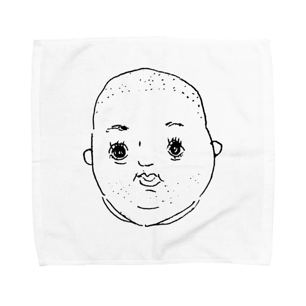 ryocozaeruのおっさん Towel Handkerchief