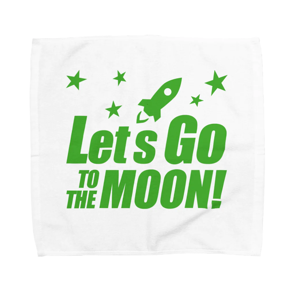 【仮想通貨】ADKグッズ専門店 のLet's go to the moon! Towel Handkerchief