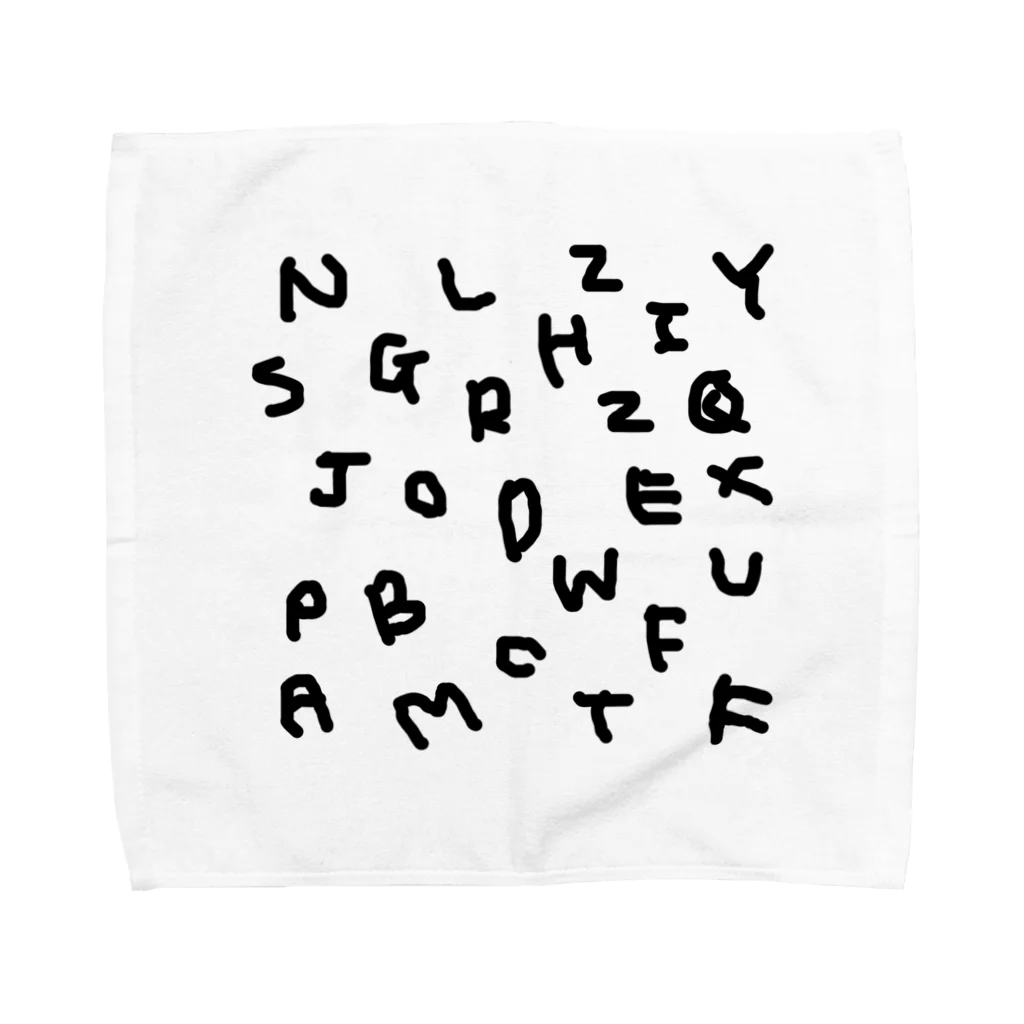 kyoconutの私文字(殴り書きver.) Towel Handkerchief