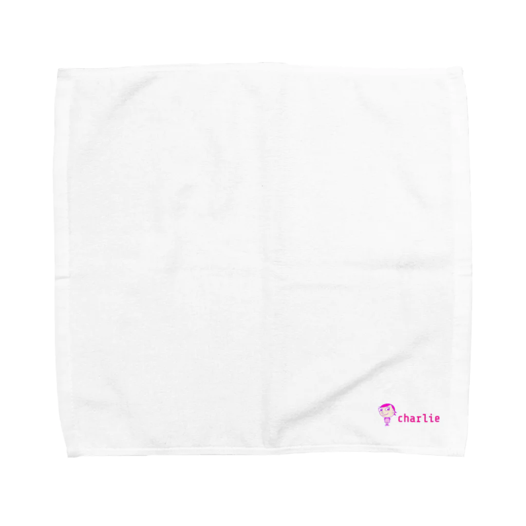 charlolのロゴcharlie Towel Handkerchief