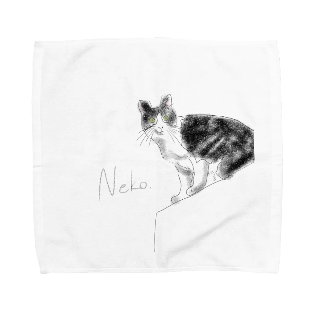 ふかみななこのNeko. Towel Handkerchief