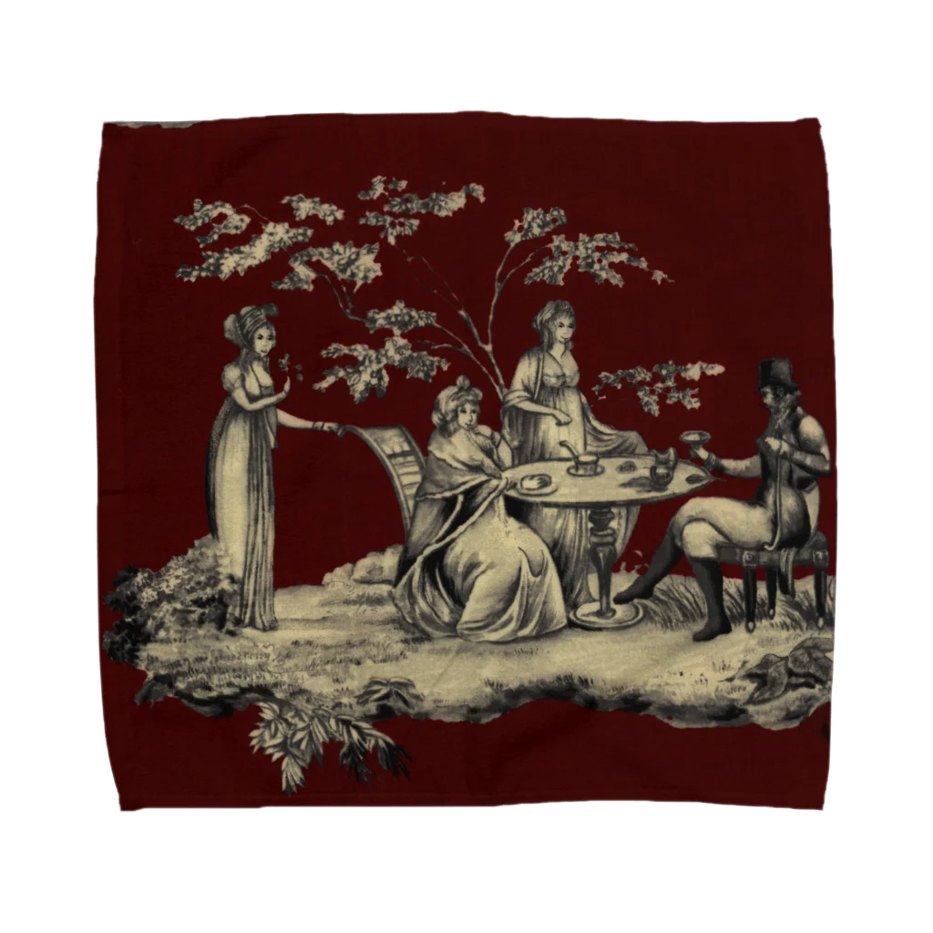 J. Jeffery Print Galleryのトワルドジュイ Toile de Jouy タオルハンカチ