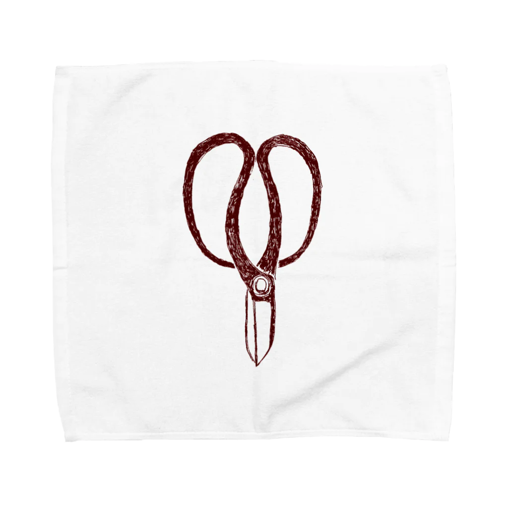 NIKORASU GOの植木職人専用デザイン「植木屋鋏」 Towel Handkerchief