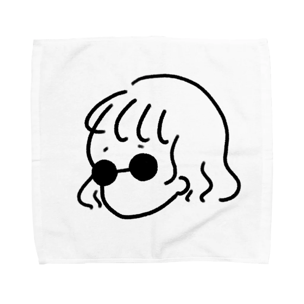 おみずのサングラスがーる(タオルハンカチ) Towel Handkerchief