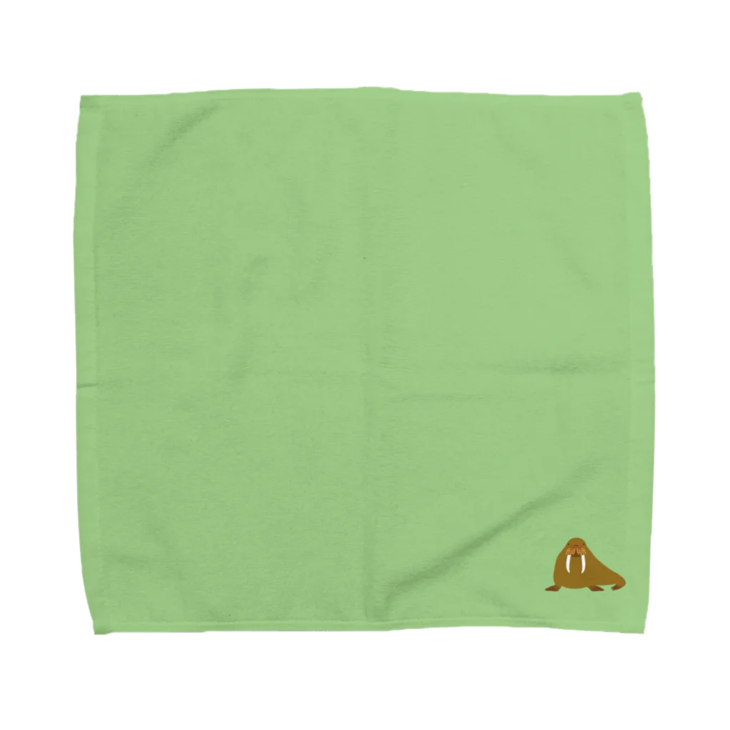 ほのかのセイウチのタオルハンカチ Towel Handkerchief