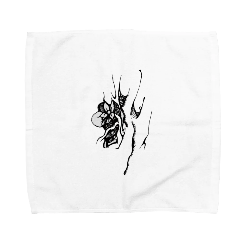 肉汁サイドストーリーの『さる沢』ロゴ Towel Handkerchief