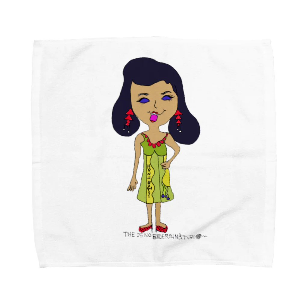 エクマリみつ子のオシャレ大好きたま子 Towel Handkerchief