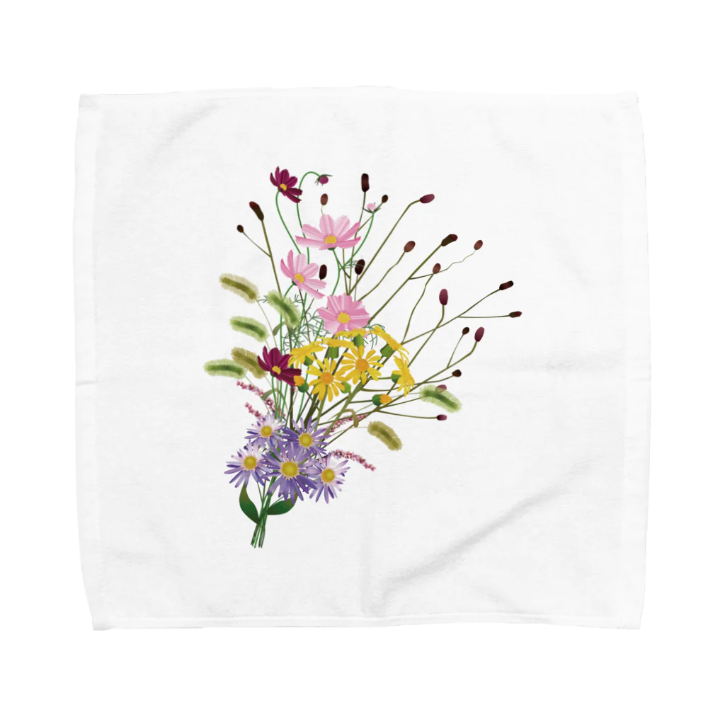 Drecome_Designの野の花 秋 Towel Handkerchief