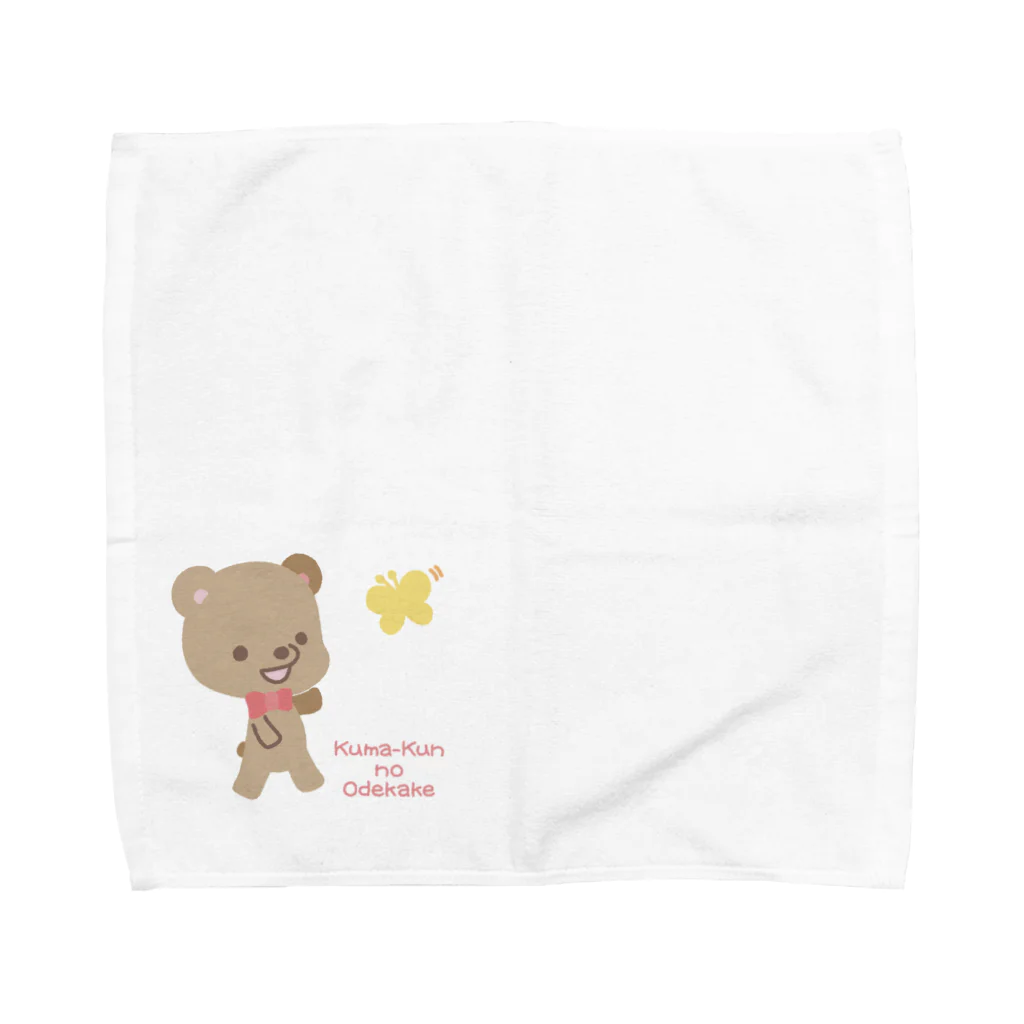 ぽこたぽこのくまくんとちょうちょさん【あかえほ公式】 Towel Handkerchief