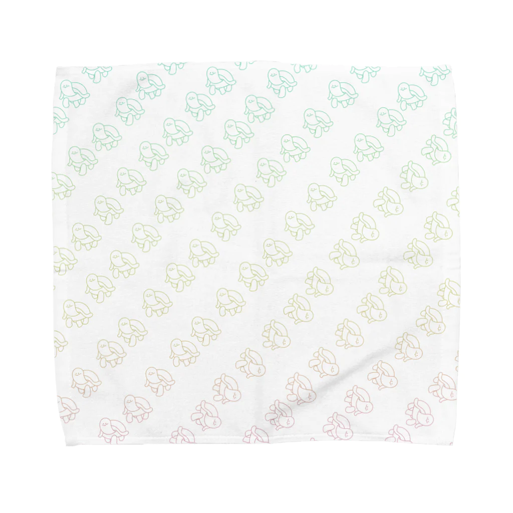 カメちゃん𓆉のカメちゃん大行進 Towel Handkerchief